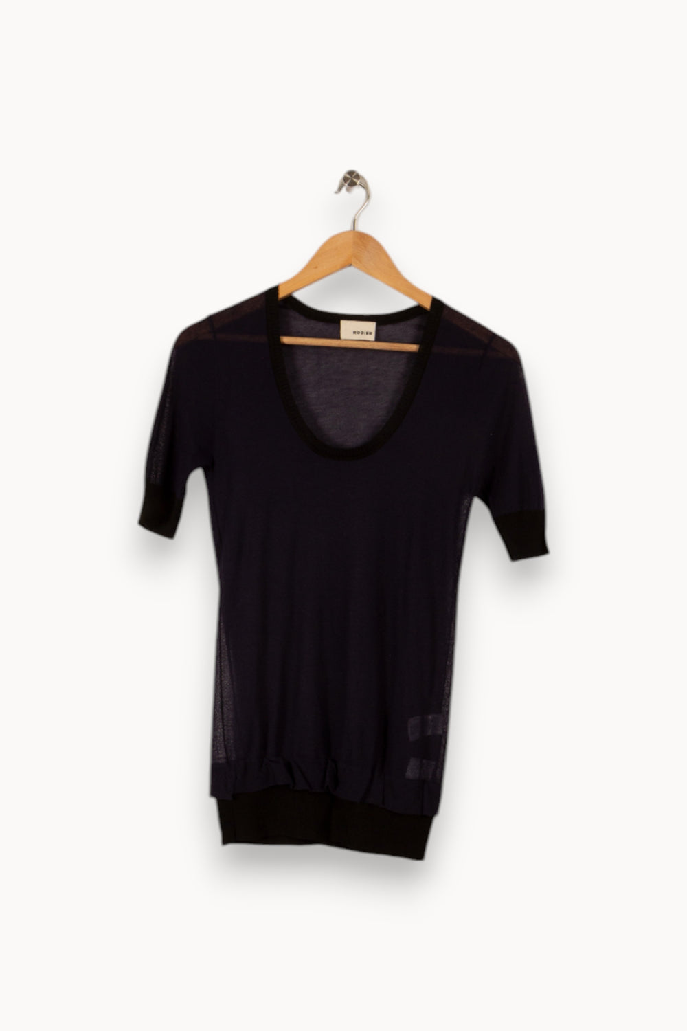 T-shirt bleu - Taille S/36 de la marque Rodier | PARAD31088 - Vendu par Paradigme - Image 1