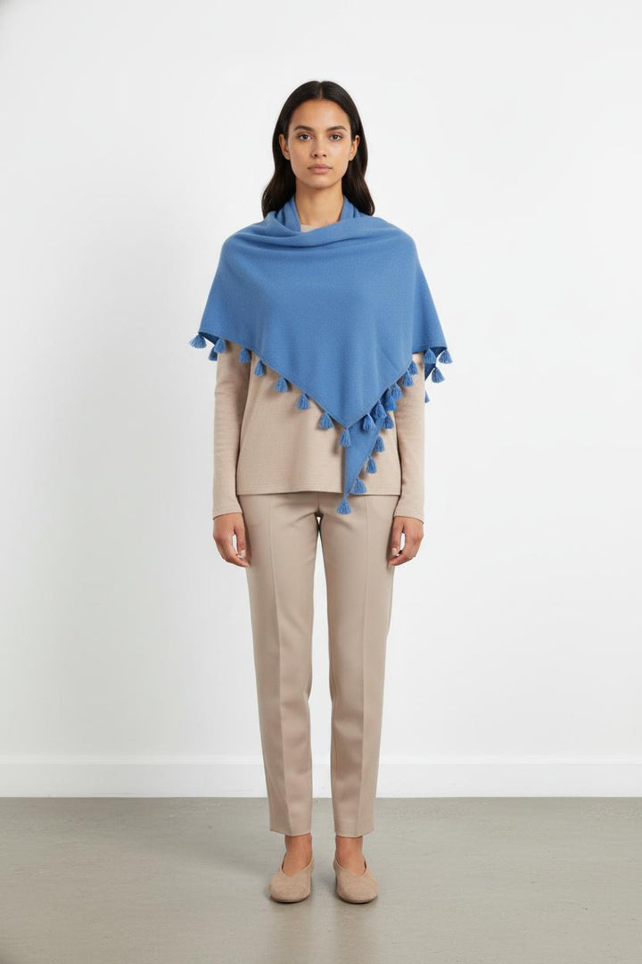 Poncho 100% cashmere - Taille T.U.