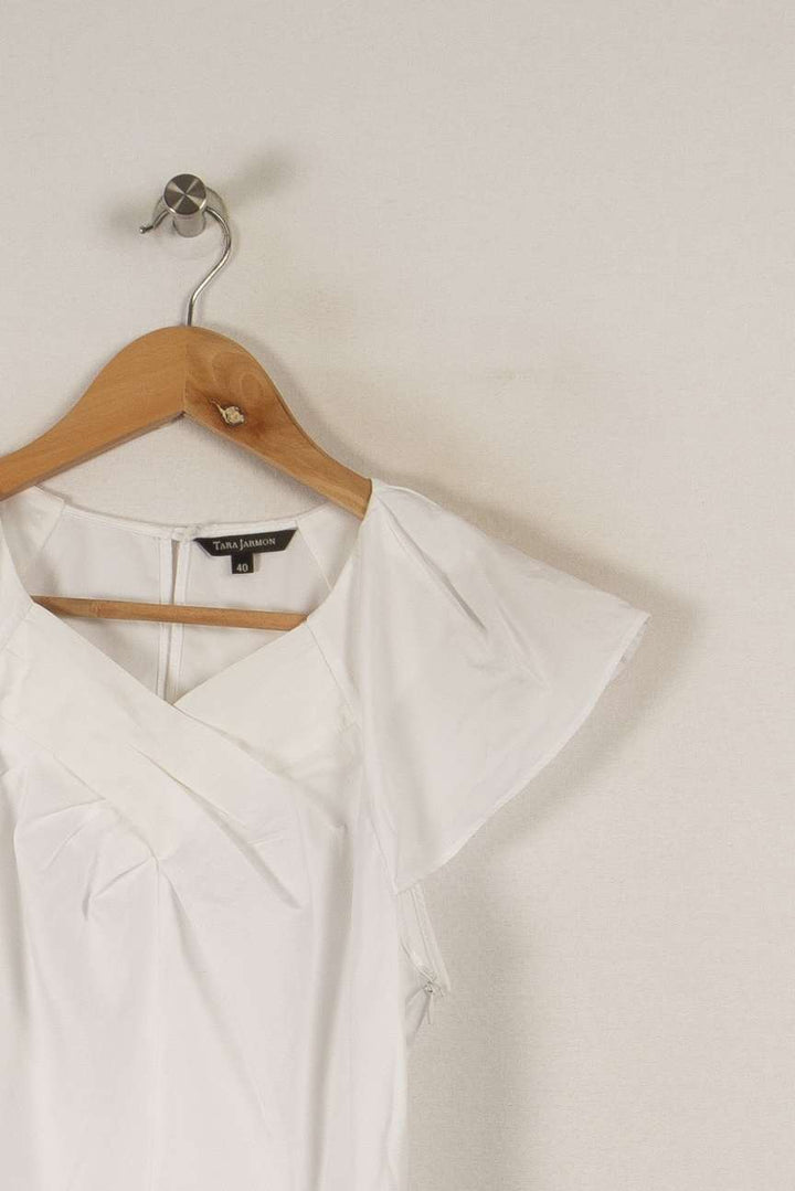 Robe Blanc - Taille L/40 de la marque Tara Jarmon | PARAD31102 - Vendu par Paradigme - Image 2