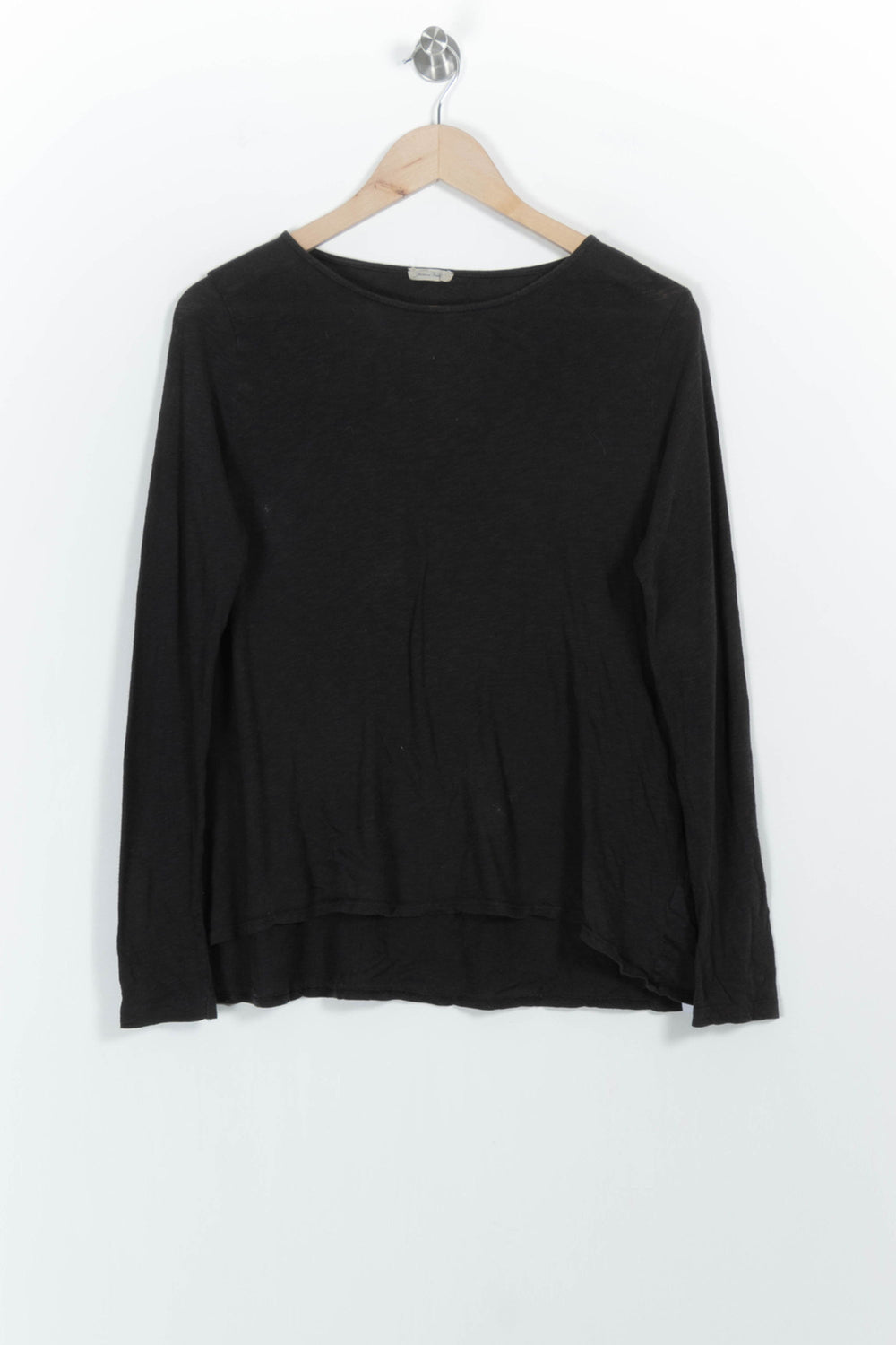 Tee-shirt manches longues Noir - Taille S/36 de la marque American Vintage | PARAD31113 - Vendu par Paradigme - Image 2