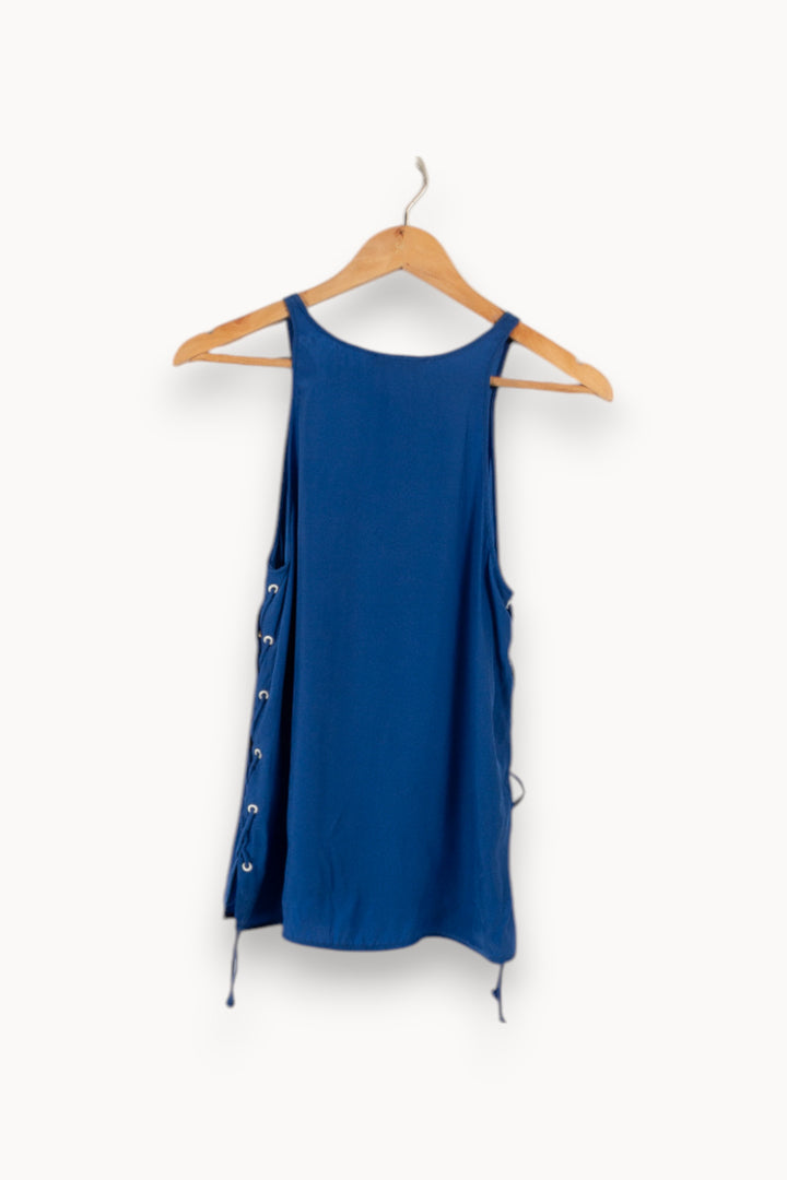 Blouse bleue - Taille S/36 de la marque Sandro | PARAD31136 - Vendu par Paradigme - Image 3