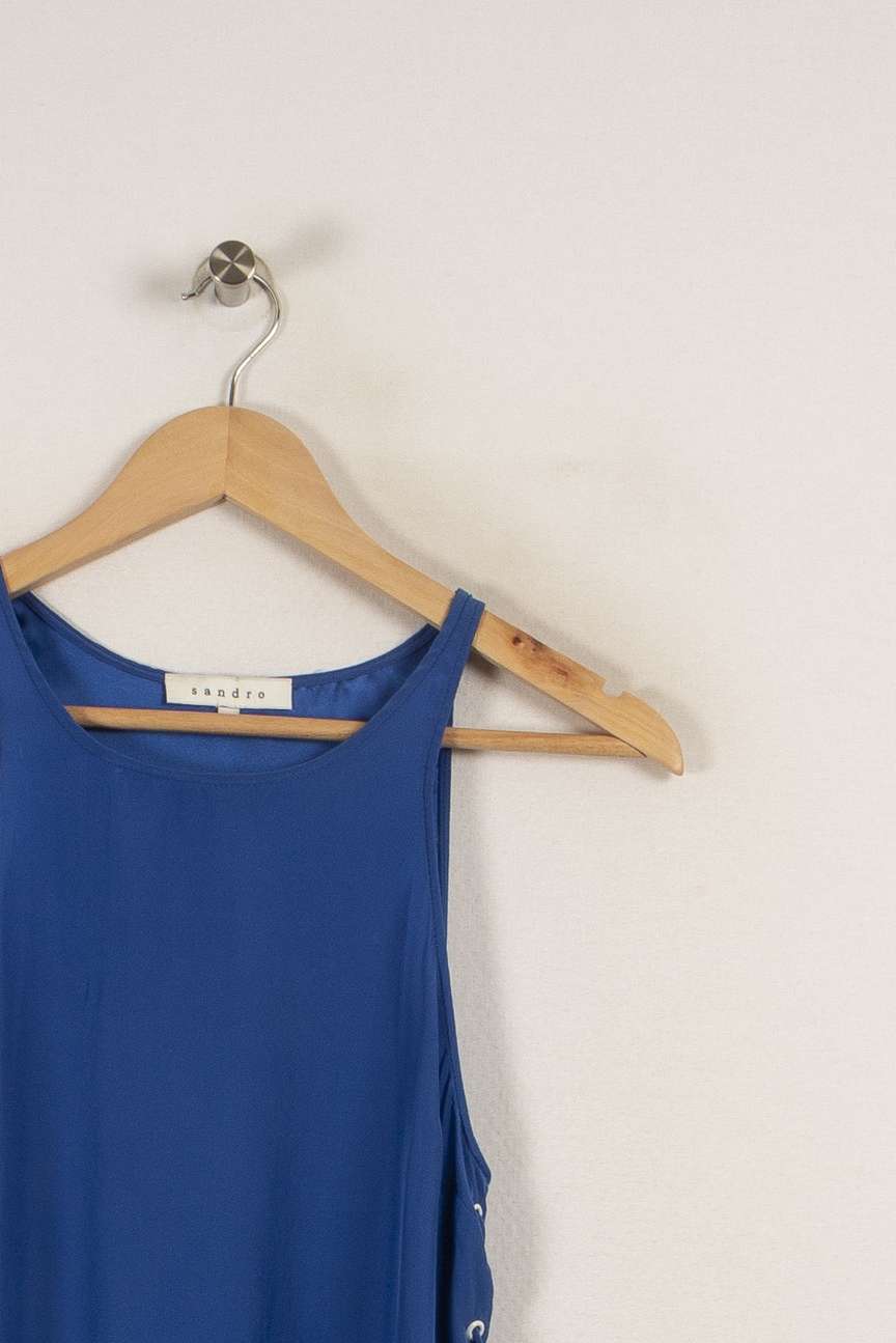 Blouse bleue - Taille S/36 de la marque Sandro | PARAD31136 - Vendu par Paradigme - Image 2