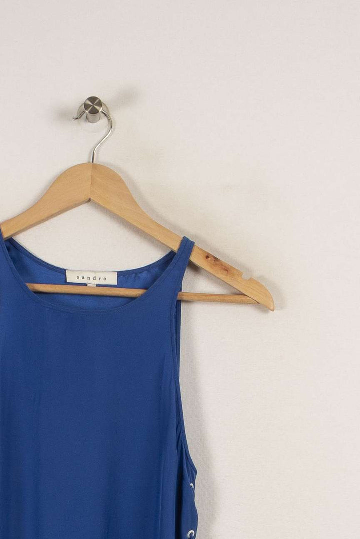 Blouse bleue - Taille S/36 de la marque Sandro | PARAD31136 - Vendu par Paradigme - Image 2
