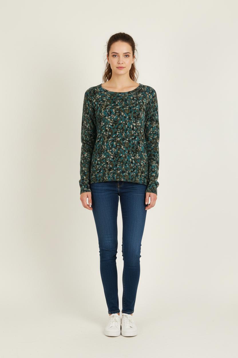 Pull Vert et Bleu - Taille L/40 de la marque IKKS | PARAD31167 - Vendu par Paradigme - Image 1