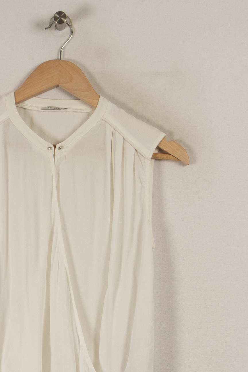 Blouse blanche - Taille XS/34 de la marque IKKS | PARAD31193 - Vendu par Paradigme - Image 2