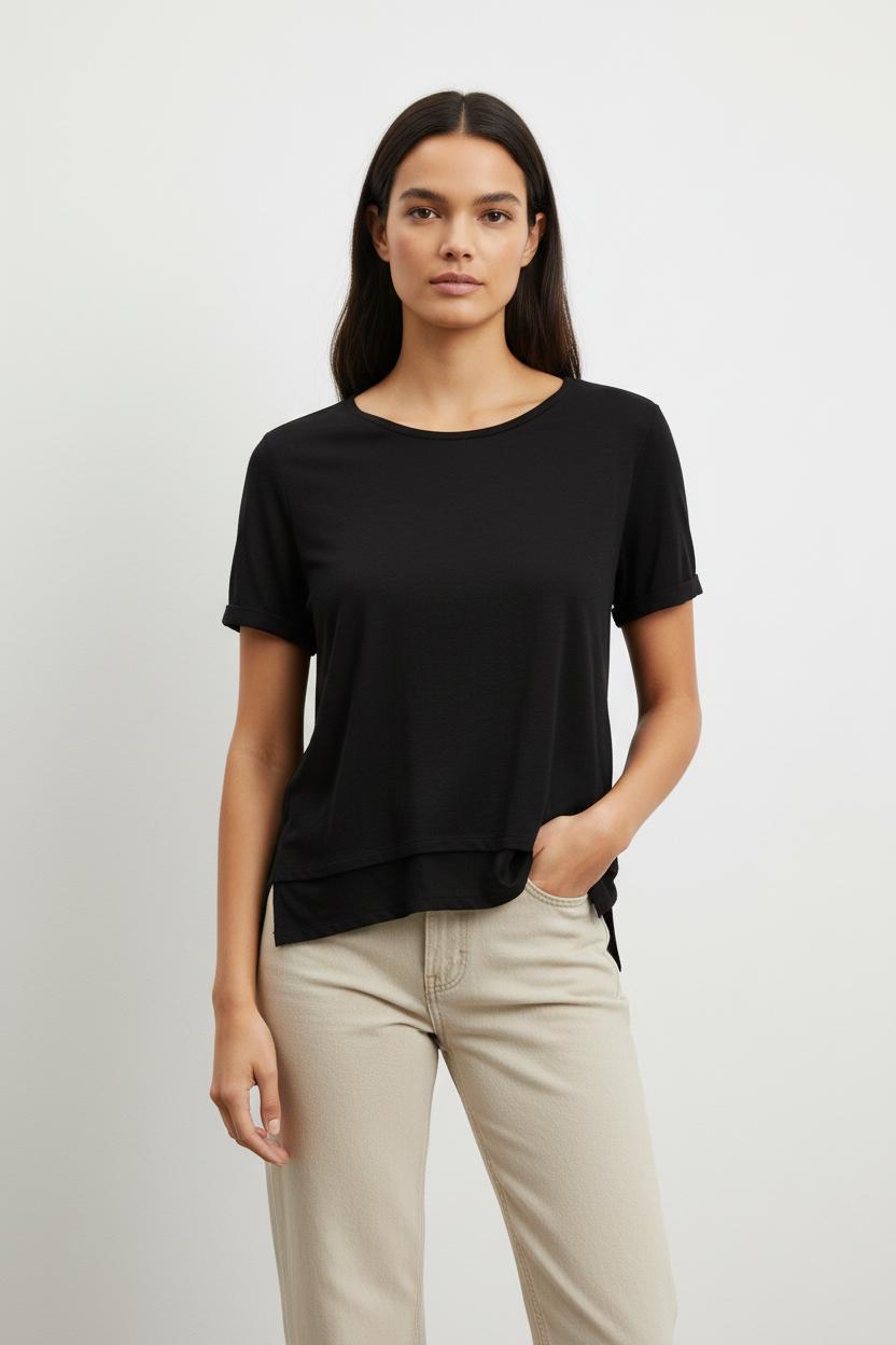 T-shirt Noir - Taille M/38