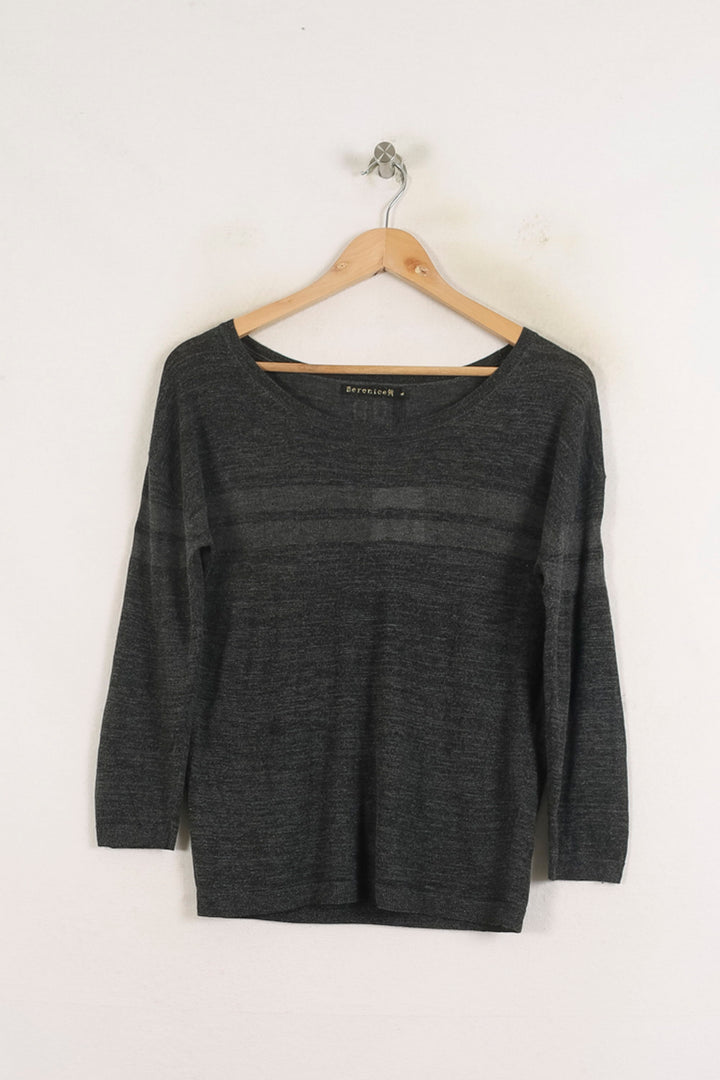 Pull Gris - Taille S/36 de la marque Bérénice | PARAD31199 - Vendu par Paradigme - Image 2