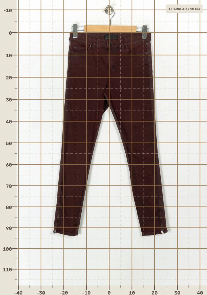 Jean Bordeaux - Taille M/38 de la marque IKKS | PARAD31205 - Vendu par Paradigme - Image 4