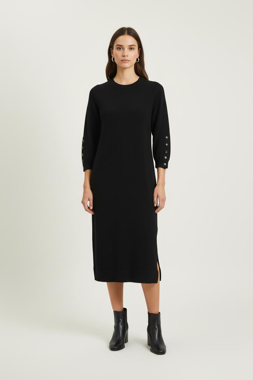 Robe Pull Noire - Taille M/38 de la marque Sézane | PARAD31209 - Vendu par Paradigme - Image 1