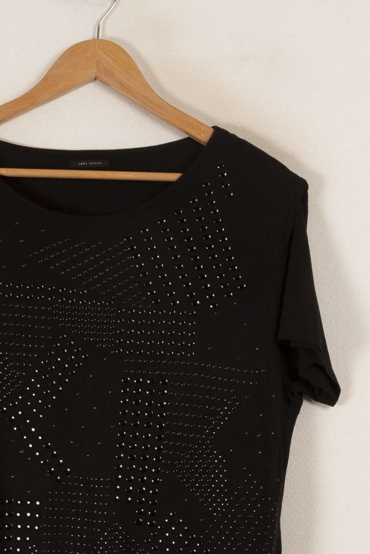T-shirt noir - Taille L/40 de la marque IKKS | PARAD31263 - Vendu par Paradigme - Image 2