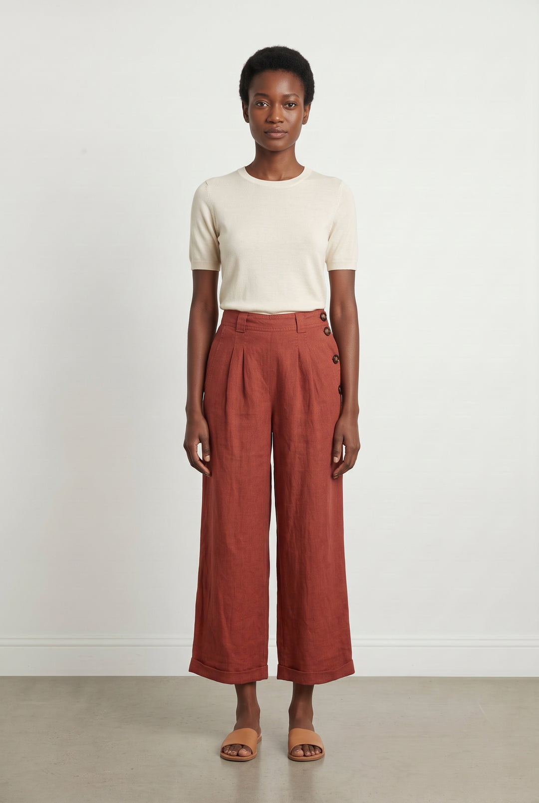 Pantalon Large Rouge - Taille S/36 de la marque Des petits hauts | PARAD31281 - Vendu par Paradigme - Image 1