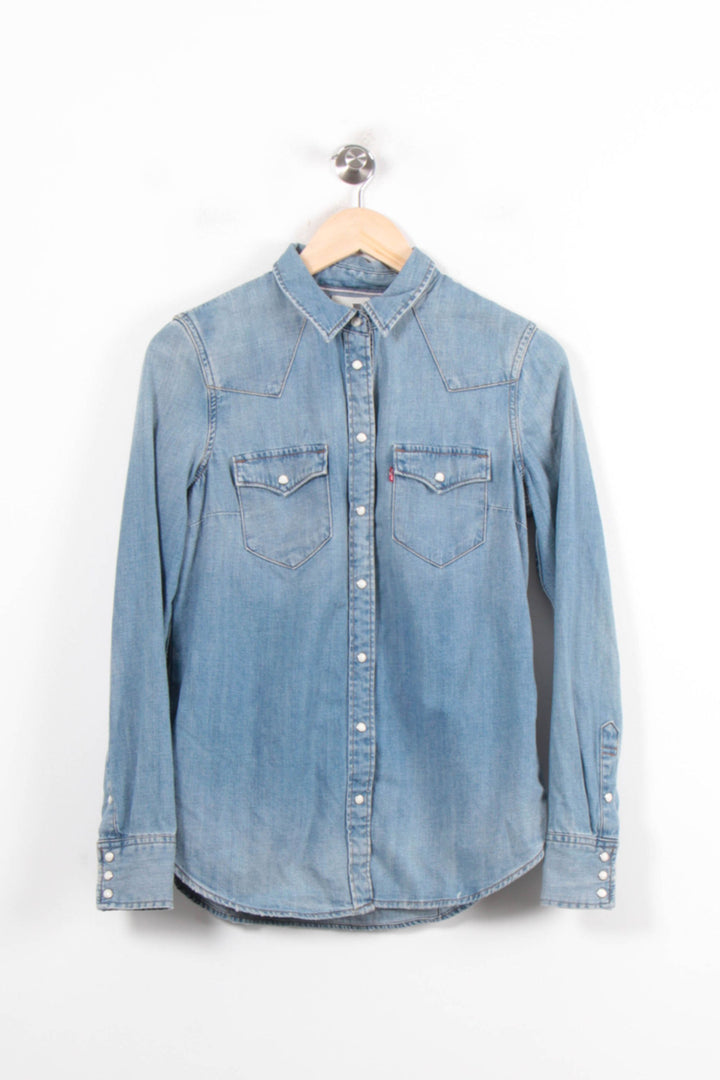 Chemise en Jean Bleue - Taille M/38 de la marque Levi's | PARAD31286 - Vendu par Paradigme - Image 2