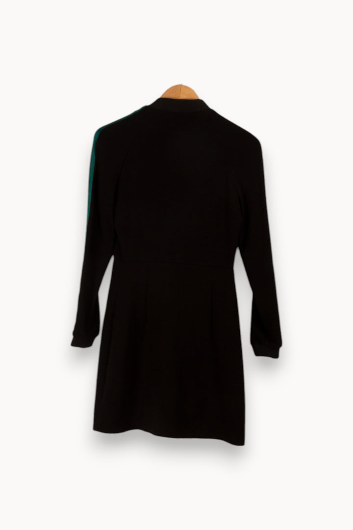 Robe noire avec détails verts - Taille S/36 de la marque Maje | PARAD31331 - Vendu par Paradigme - Image 3