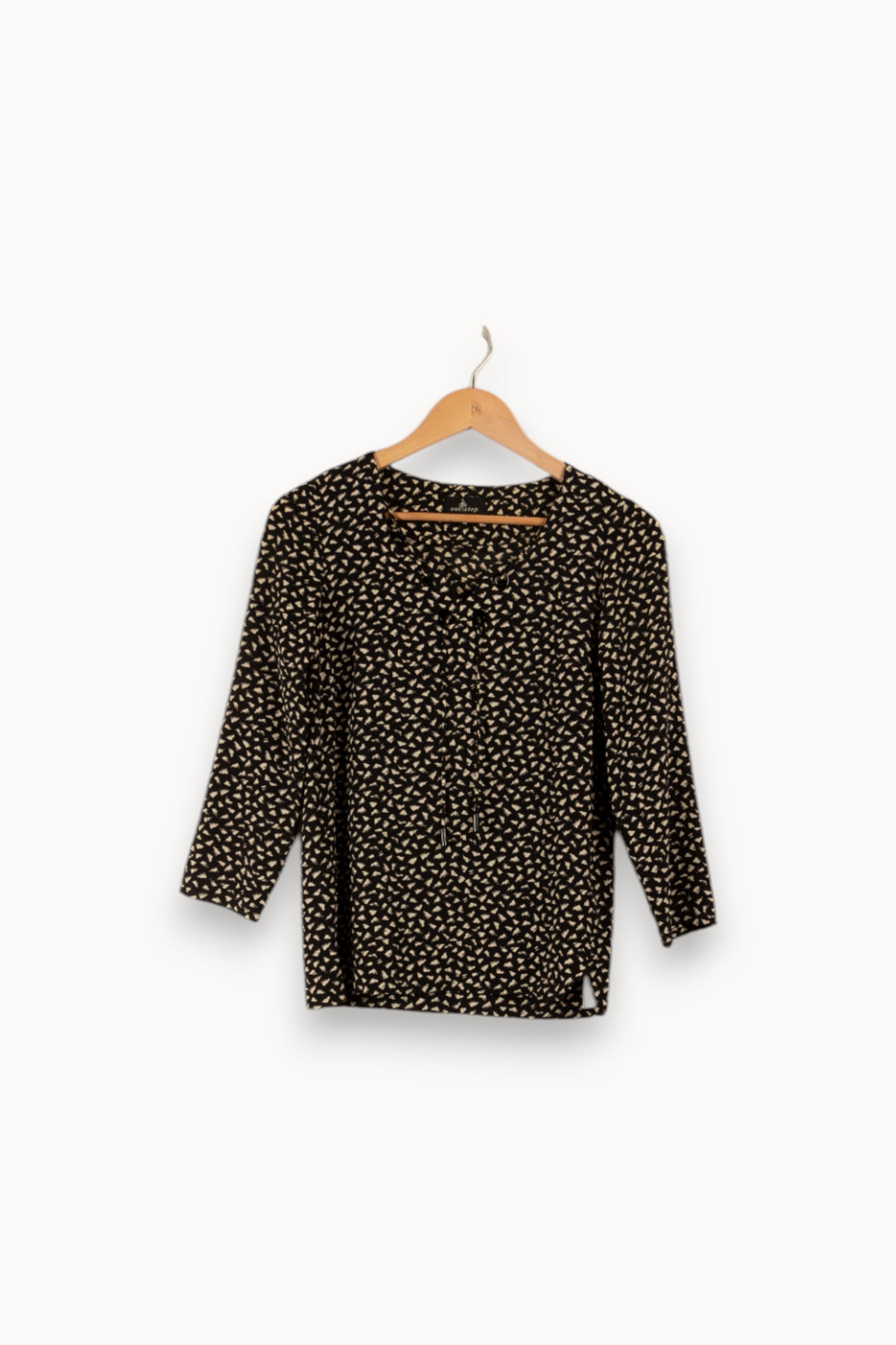 Blouse noire à motifs - Taille S/36 de la marque One Step | PARAD31344 - Vendu par Paradigme - Image 3