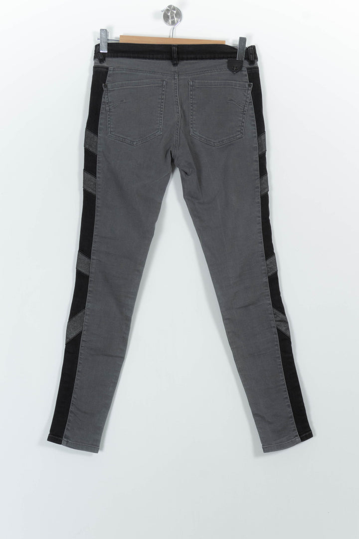 Jean Gris et Noir - Taille S/36 de la marque IKKS | PARAD31372 - Vendu par Paradigme - Image 4