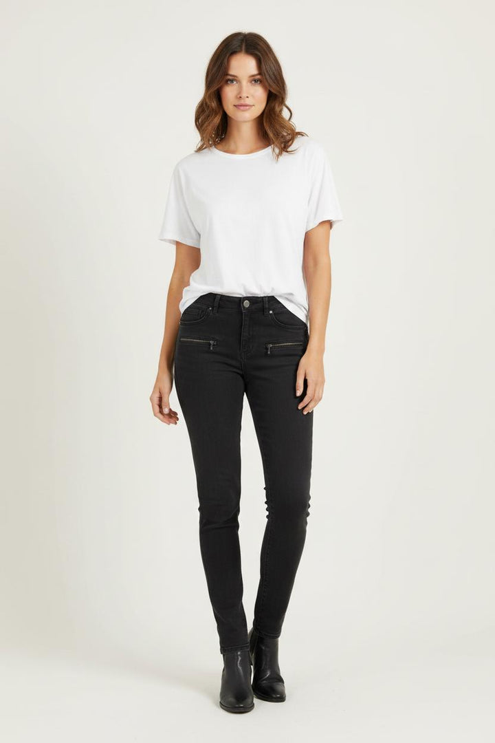 Jean Slim Noir - Taille S/36 de la marque I.Code | PARAD31374 - Vendu par Paradigme - Image 1