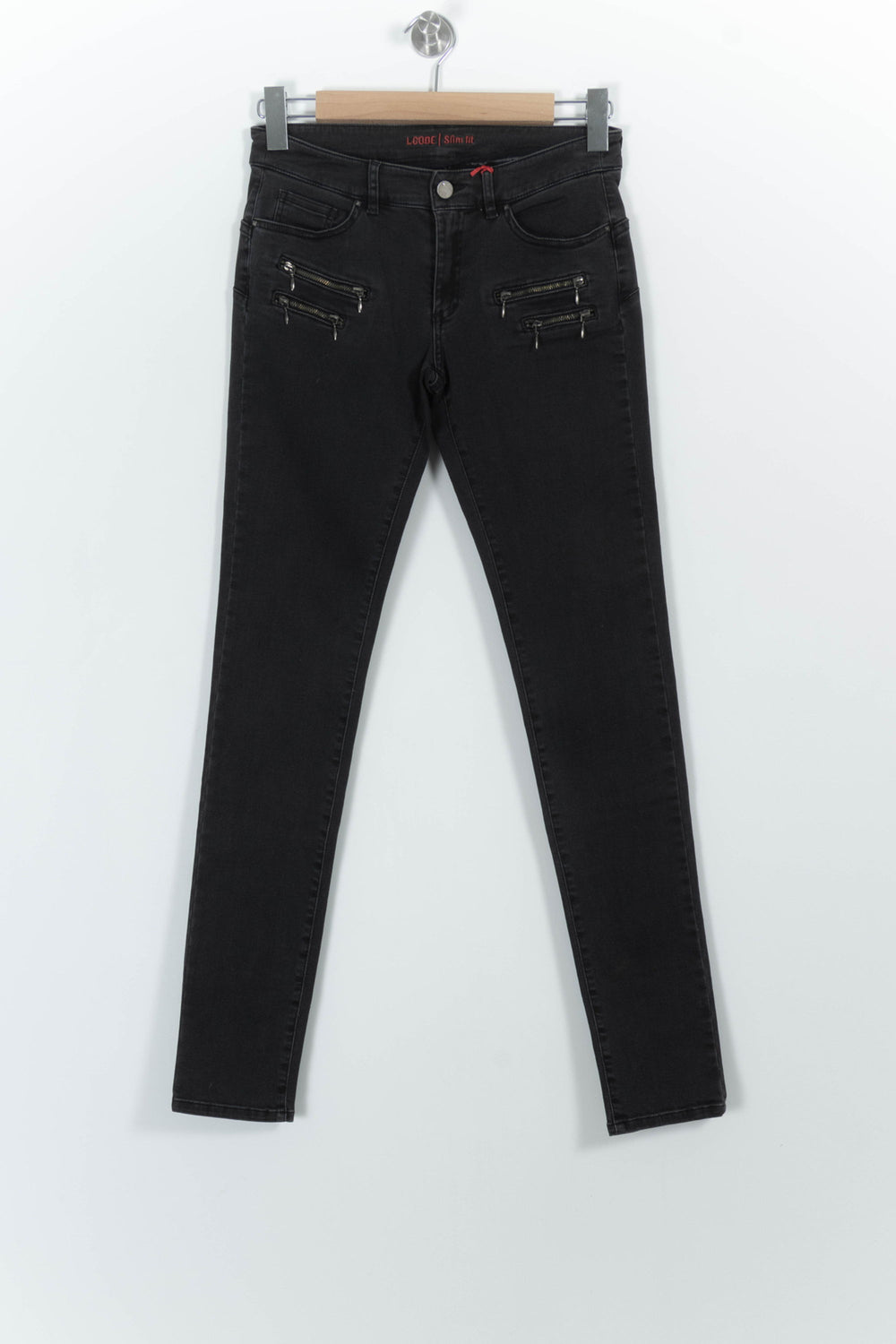 Jean Slim Noir - Taille S/36 de la marque I.Code | PARAD31374 - Vendu par Paradigme - Image 2