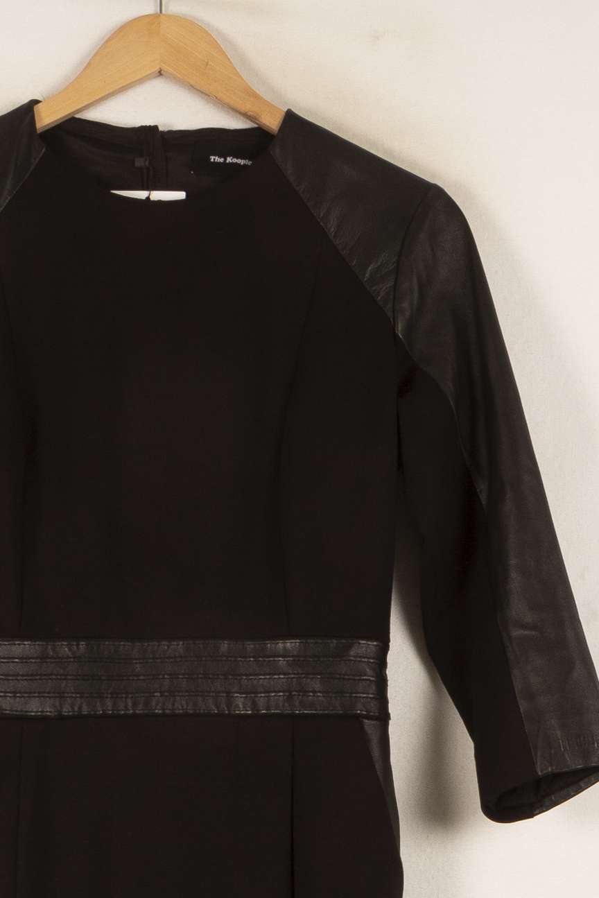 Robe Droite Noire - Taille S/36 de la marque The Kooples | PARAD31382 - Vendu par Paradigme - Image 3
