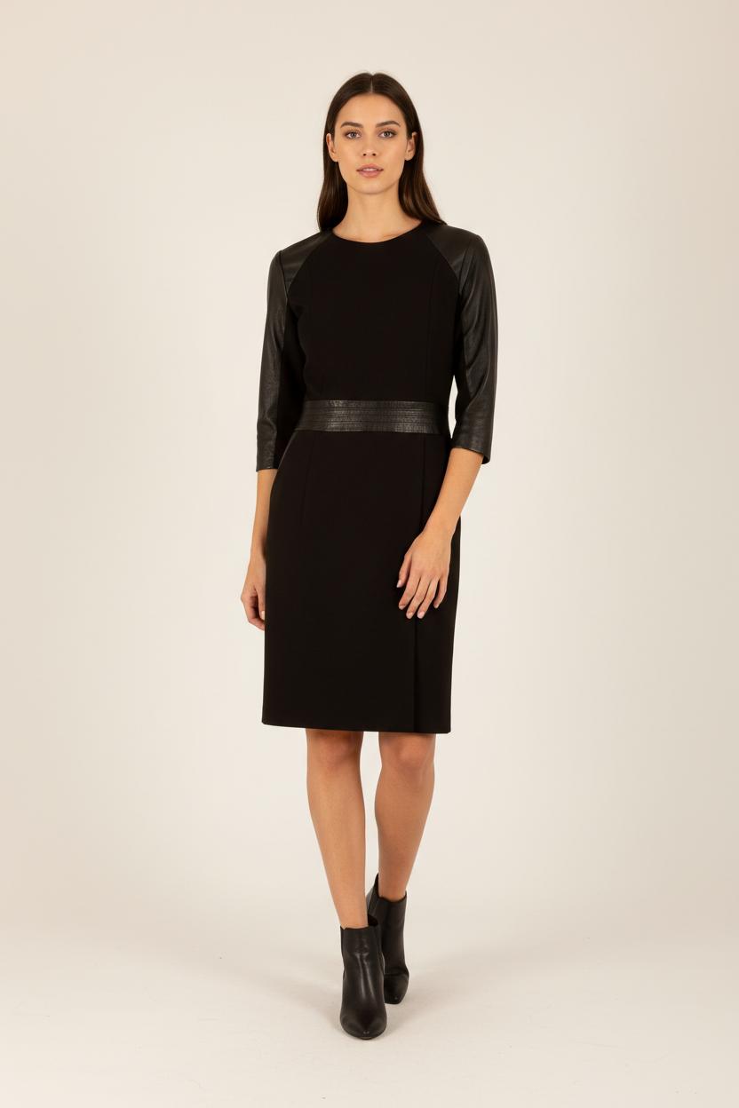 Robe Droite Noire - Taille S/36 de la marque The Kooples | PARAD31382 - Vendu par Paradigme - Image 1