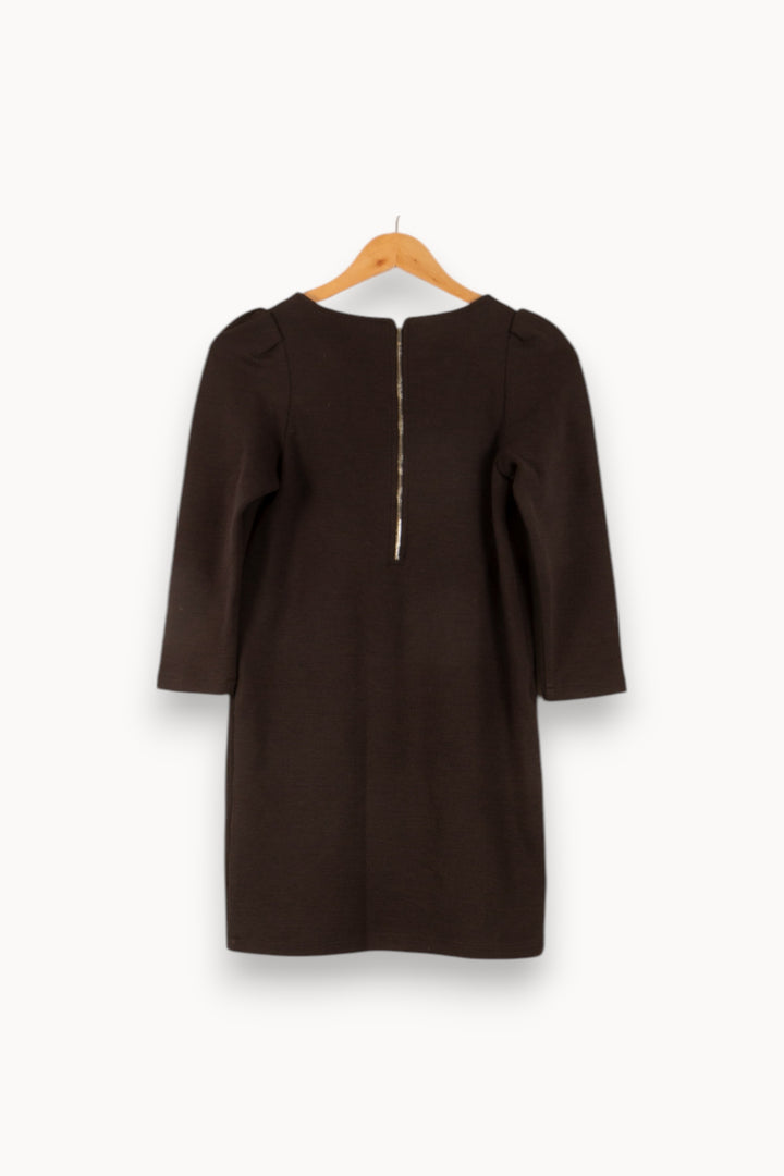 Robe Droite Marron - Taille S/36 de la marque Sessùn | PARAD31386 - Vendu par Paradigme - Image 4