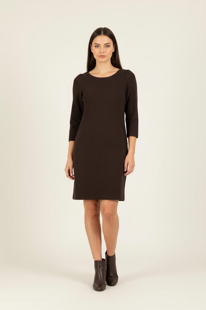 Robe Droite Marron - Taille S/36 de la marque Sessùn | PARAD31386 - Vendu par Paradigme - Image 1