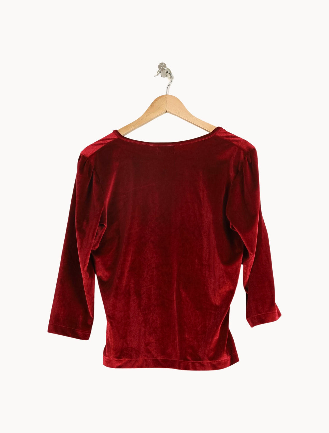 Blouse Cache-Cœur Bordeaux - Taille L/40 de la marque Maison 123 | PARAD31387 - Vendu par Paradigme - Image 4