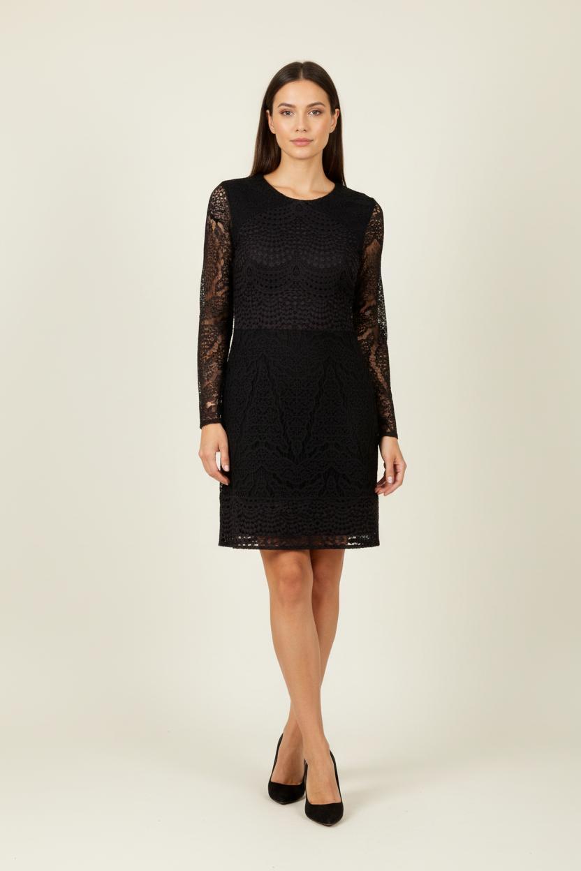 Robe noire en dentelle - Taille M/38