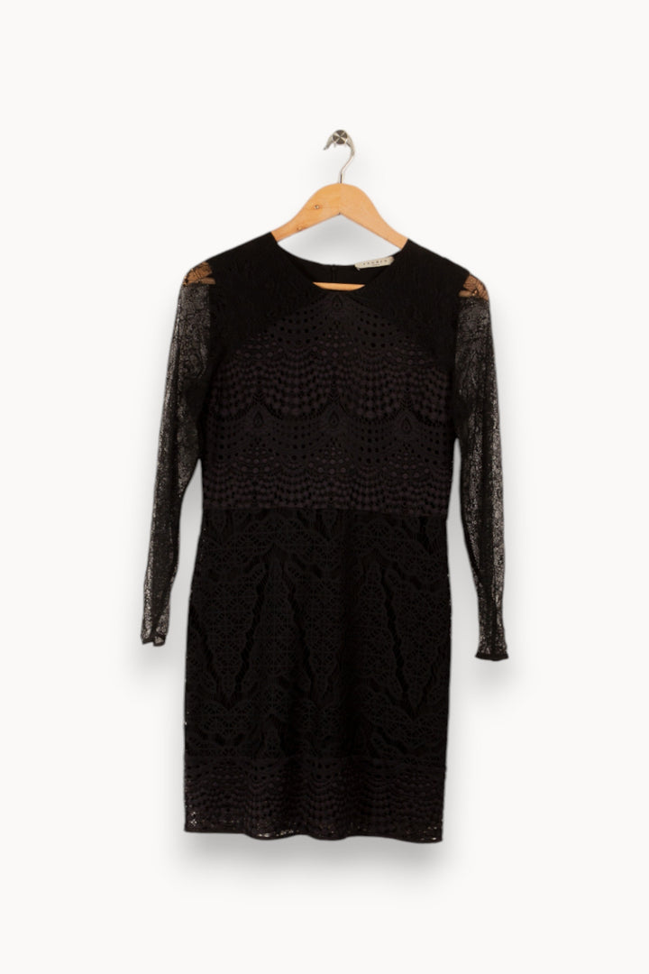 Robe noire en dentelle - Taille M/38