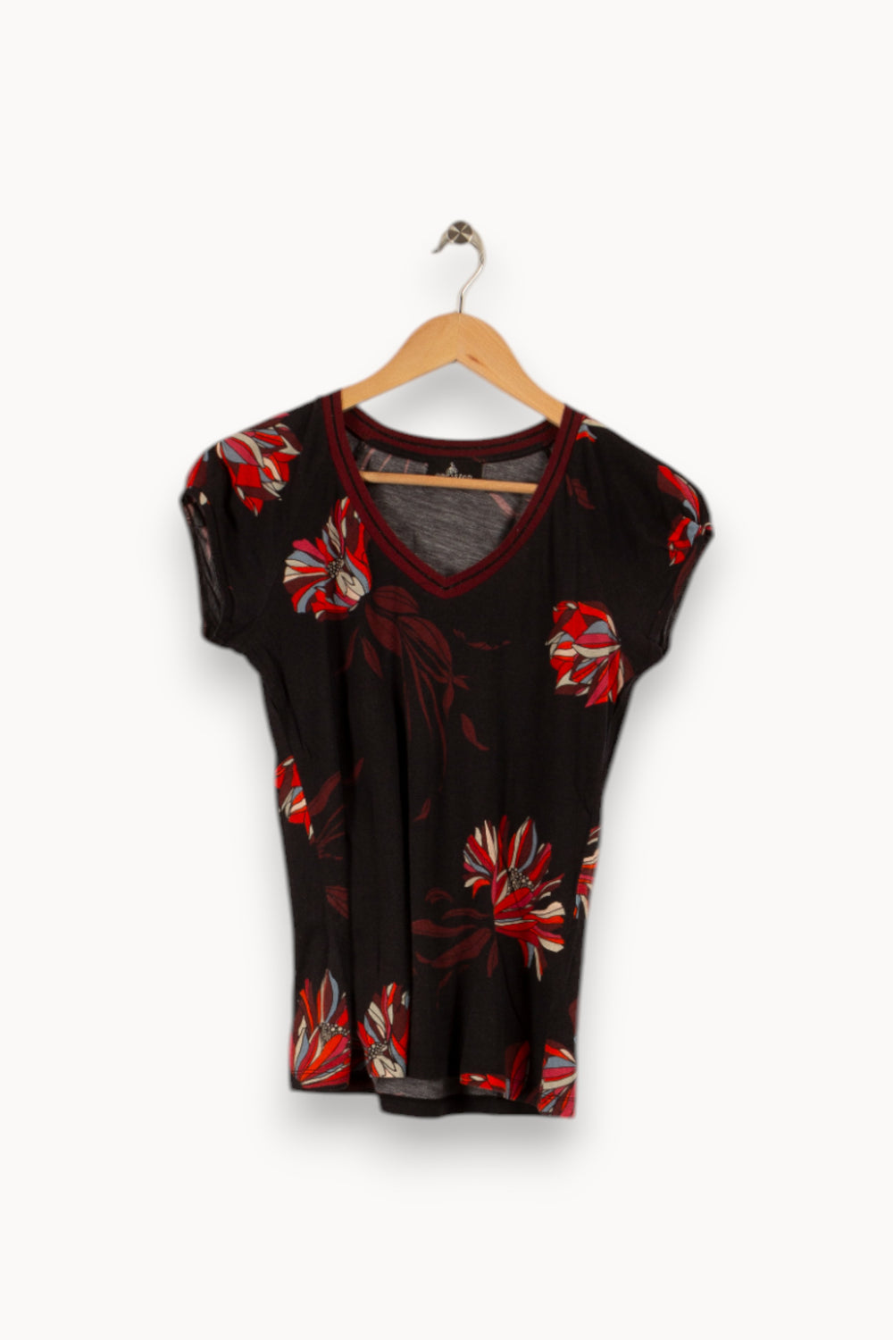 T-shirt noir à motifs - Taille S/36 de la marque One Step | PARAD31419 - Vendu par Paradigme - Image 3