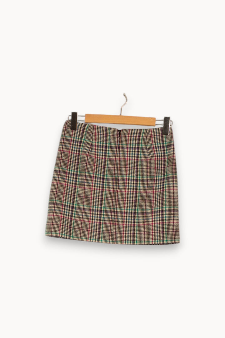 Jupe multicolore à carreaux - Taille S/36