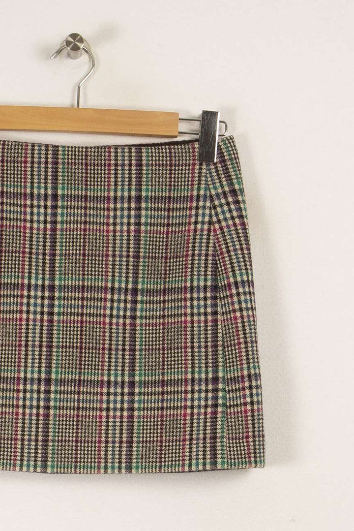 Jupe multicolore à carreaux - Taille S/36