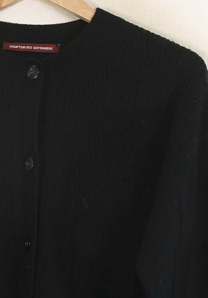 Cardigan Noir - Taille S/36 de la marque Comptoir des Cotonniers | PARAD31462 - Vendu par Paradigme - Image 3