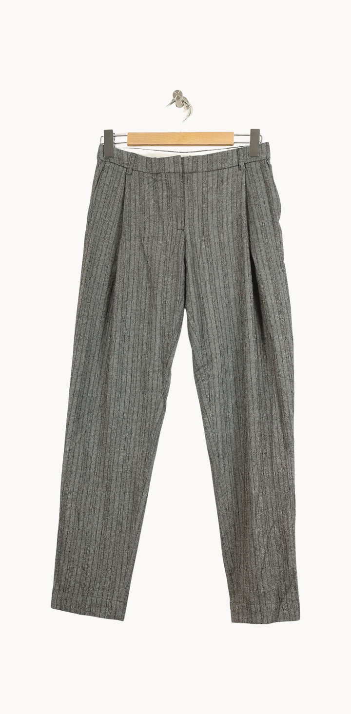 Pantalon Rayé Gris - Taille S/36 de la marque Sessùn | PARAD31466 - Vendu par Paradigme - Image 2