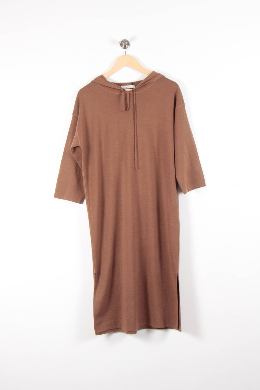 Robe Longue Marron - Taille M/38 de la marque Max Mara | PARAD31468 - Vendu par Paradigme - Image 2