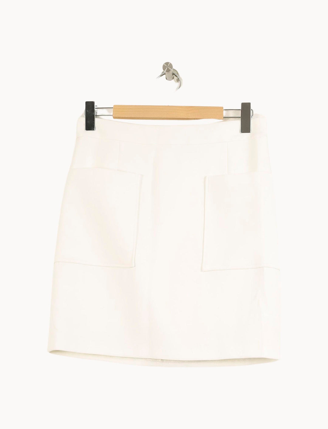 Jupe Courte Blanche - Taille L/40 de la marque Caroll | PARAD31496 - Vendu par Paradigme - Image 2