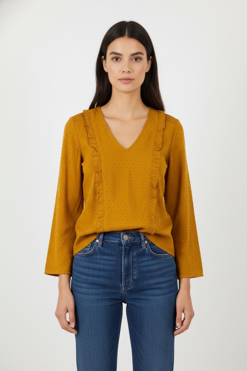 Top jaune - Taille XS/34