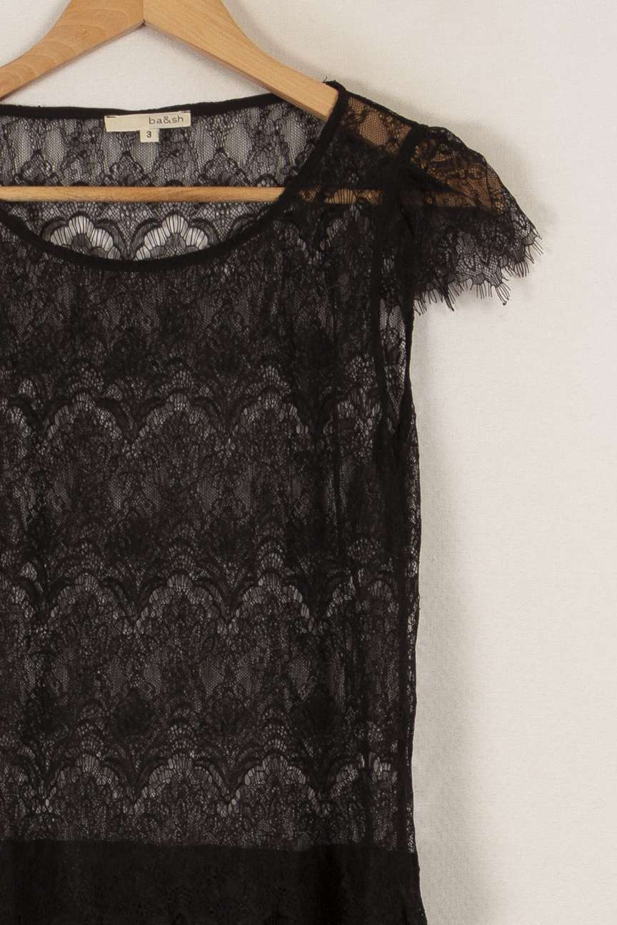 Robe noire - Taille L/40 de la marque ba&sh | PARAD31541 - Vendu par Paradigme - Image 2