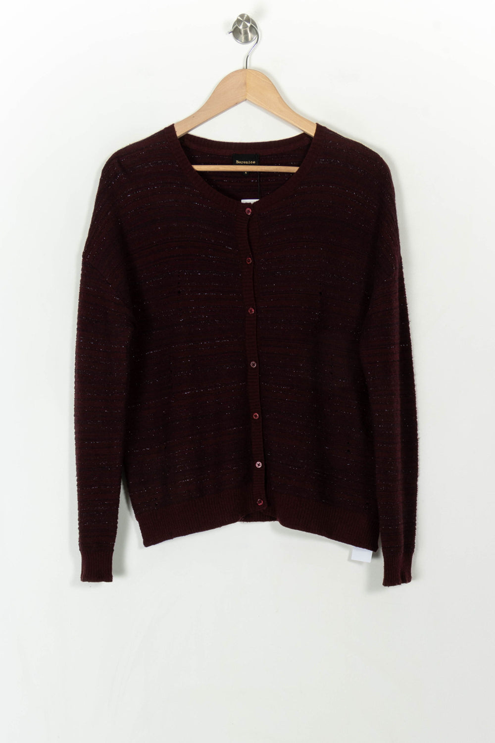 Cardigan Bordeaux - Taille S/36 de la marque Bérénice | PARAD31564 - Vendu par Paradigme - Image 2