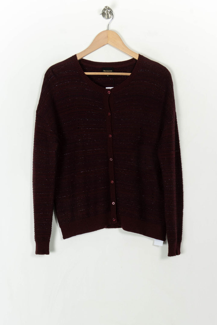 Cardigan Bordeaux - Taille S/36 de la marque Bérénice | PARAD31564 - Vendu par Paradigme - Image 2