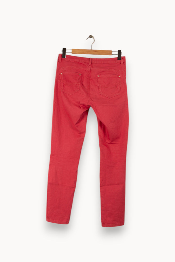 Pantalon Rose - Taille L/40 de la marque Sud express | PARAD31569 - Vendu par Paradigme - Image 3