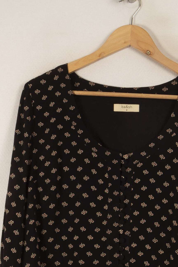 Robe noire - Taille M/38 de la marque ba&sh | PARAD31571 - Vendu par Paradigme - Image 2