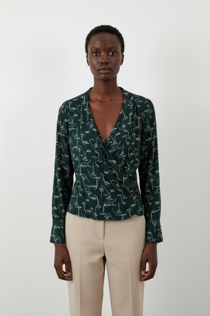 Blouse verte - Taille S/36