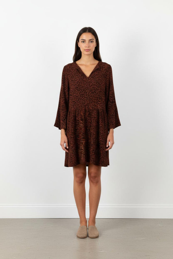 Robe Marron et Noir - Taille L/40