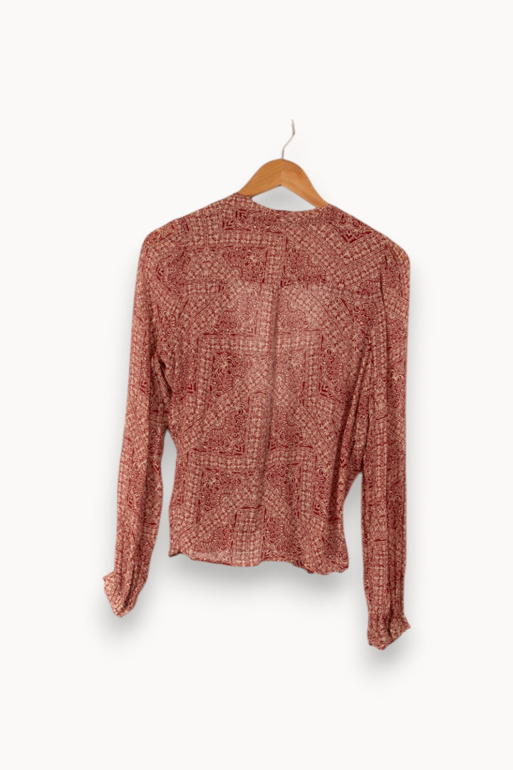 Blouse rouge et blanc - Taille S/36 de la marque Sézane | PARAD31632 - Vendu par Paradigme - Image 3