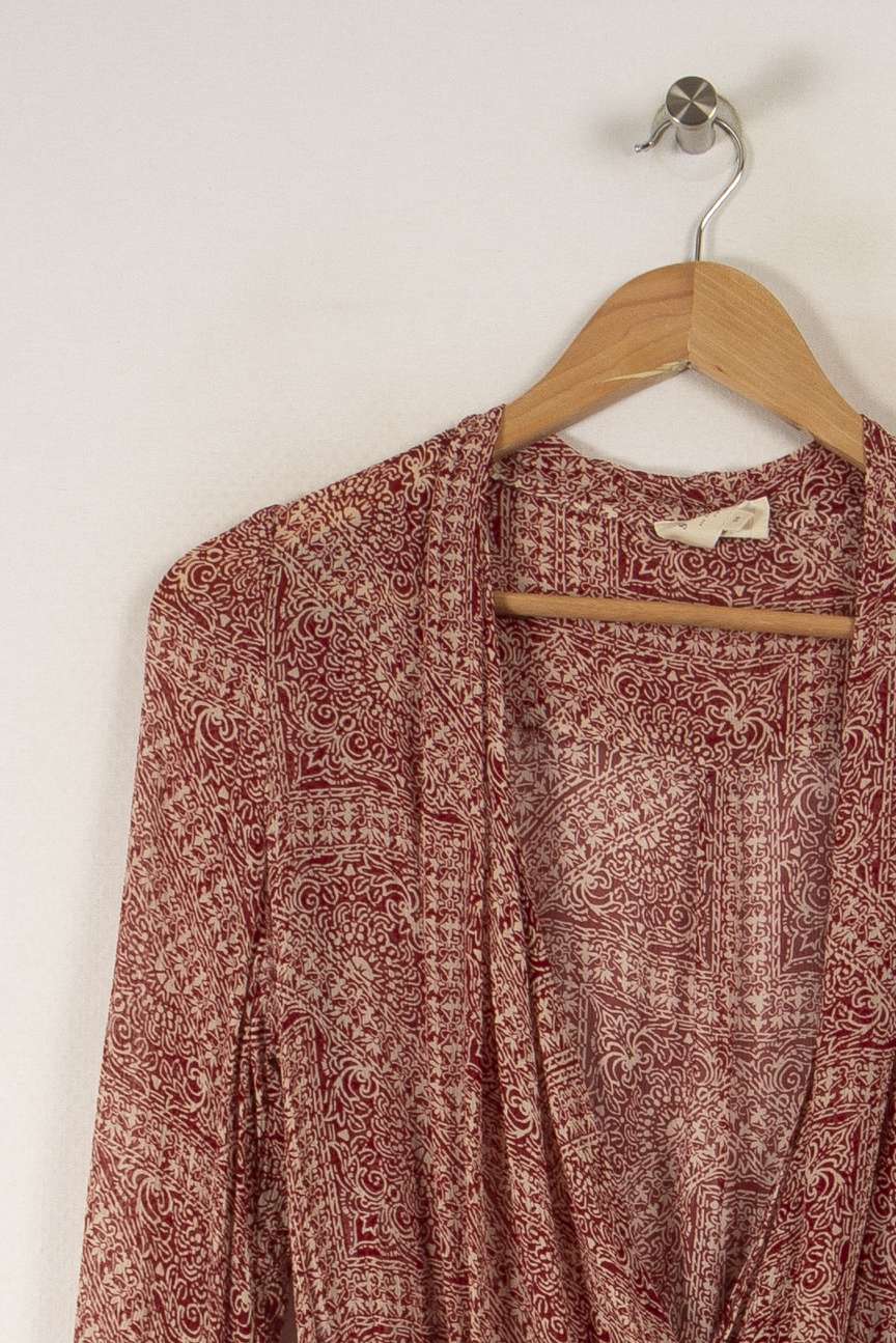 Blouse rouge et blanc - Taille S/36 de la marque Sézane | PARAD31632 - Vendu par Paradigme - Image 2