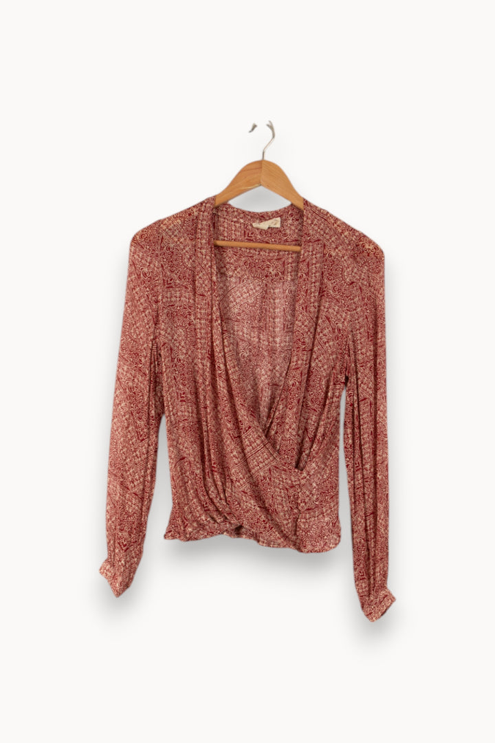 Blouse rouge et blanc - Taille S/36 de la marque Sézane | PARAD31632 - Vendu par Paradigme - Image 1