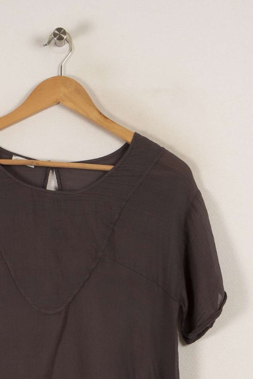 Blouse violette - Taille S/36 de la marque American Vintage | PARAD31642 - Vendu par Paradigme - Image 2
