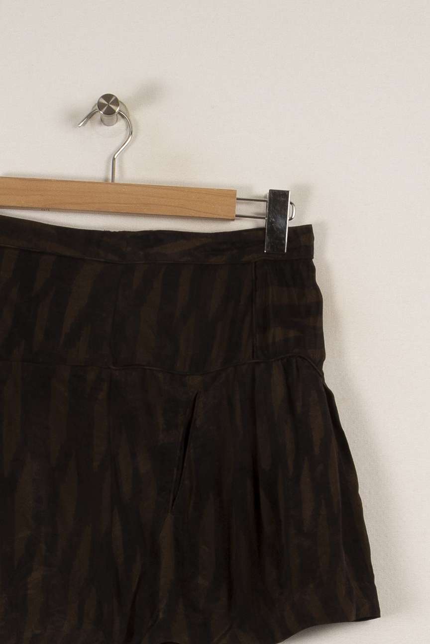 Jupe kaki et noire - Taille S/36 de la marque Isabel Marant | PARAD31660 - Vendu par Paradigme - Image 2