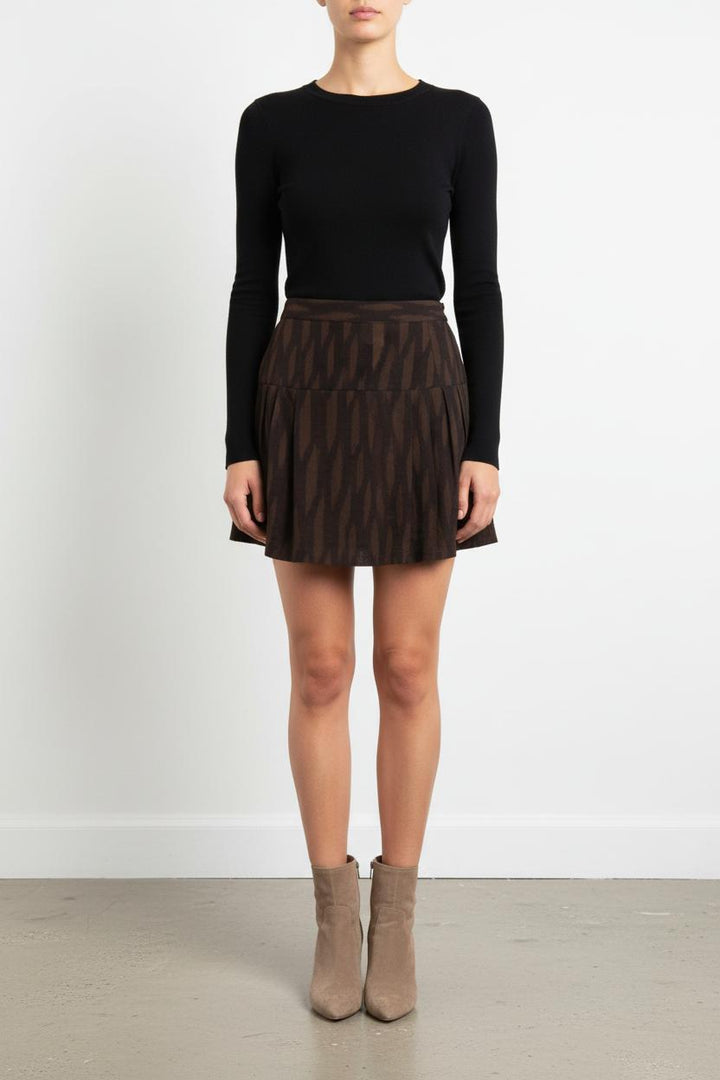 Jupe kaki et noire - Taille S/36