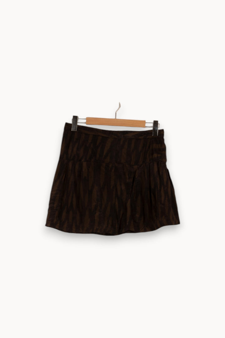 Jupe kaki et noire - Taille S/36 de la marque Isabel Marant | PARAD31660 - Vendu par Paradigme - Image 4